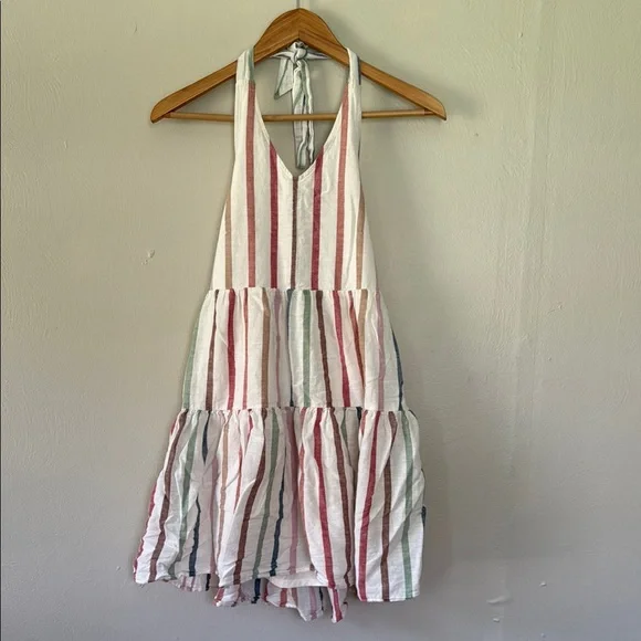 printed halter dress Printed Long Halter Dress main image 1